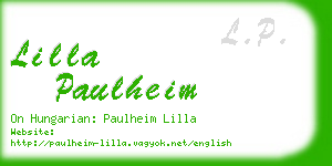 lilla paulheim business card